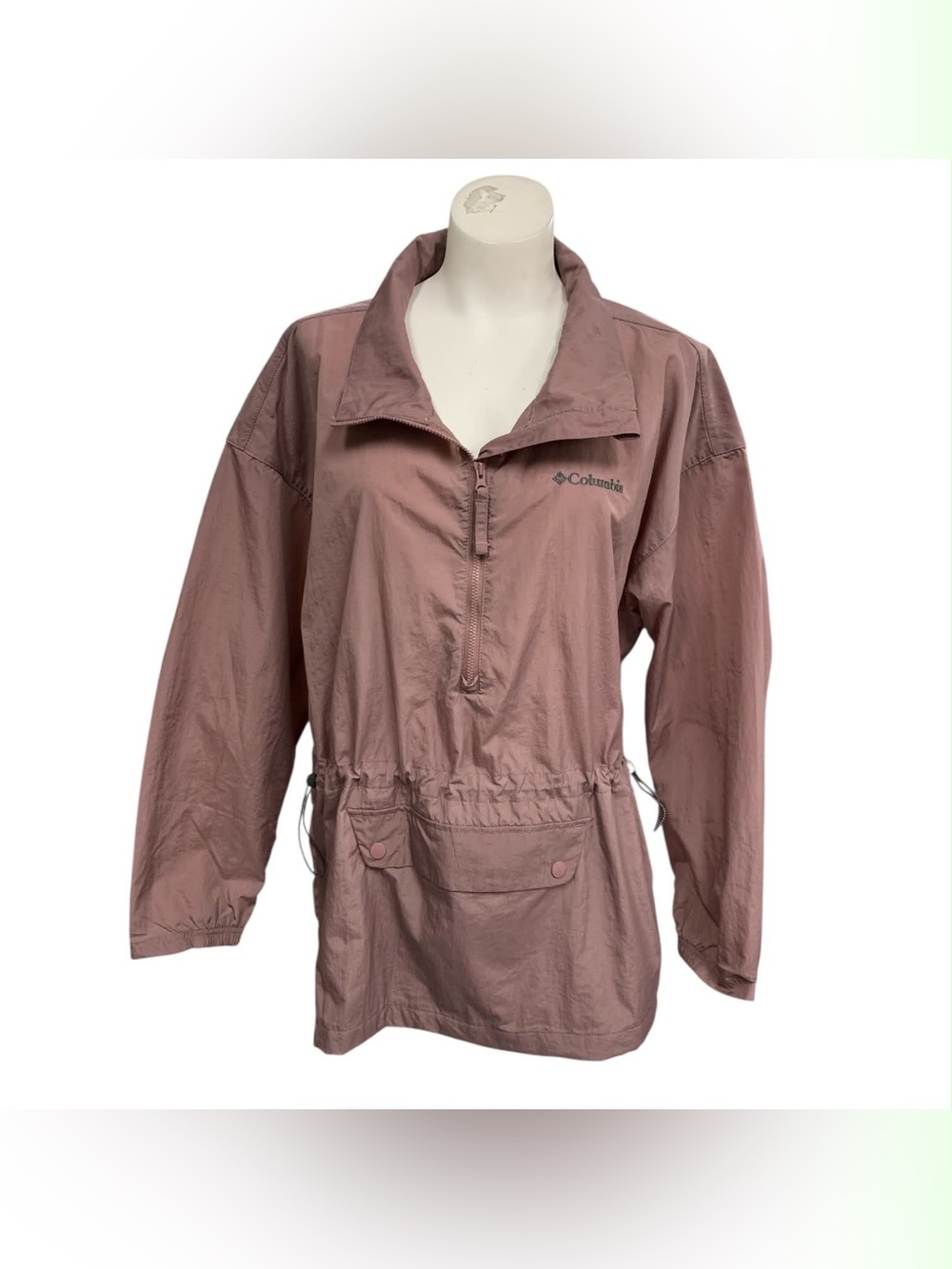Columbia Lightweight Pullover Jacket - Dusty Rose Size L